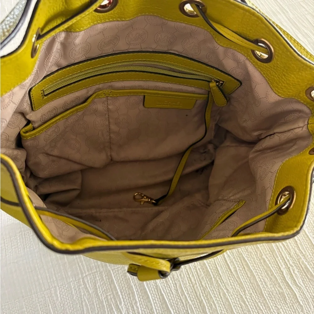 Michael Kors Mustard Leather Shoulder Bag